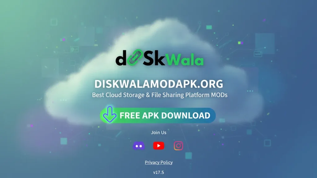 Free app DiskWala for efficient data storage and management, featuring a user-friendly interface.